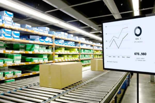 Digital Signage for Inventory Management in Manufacturing Warehouses