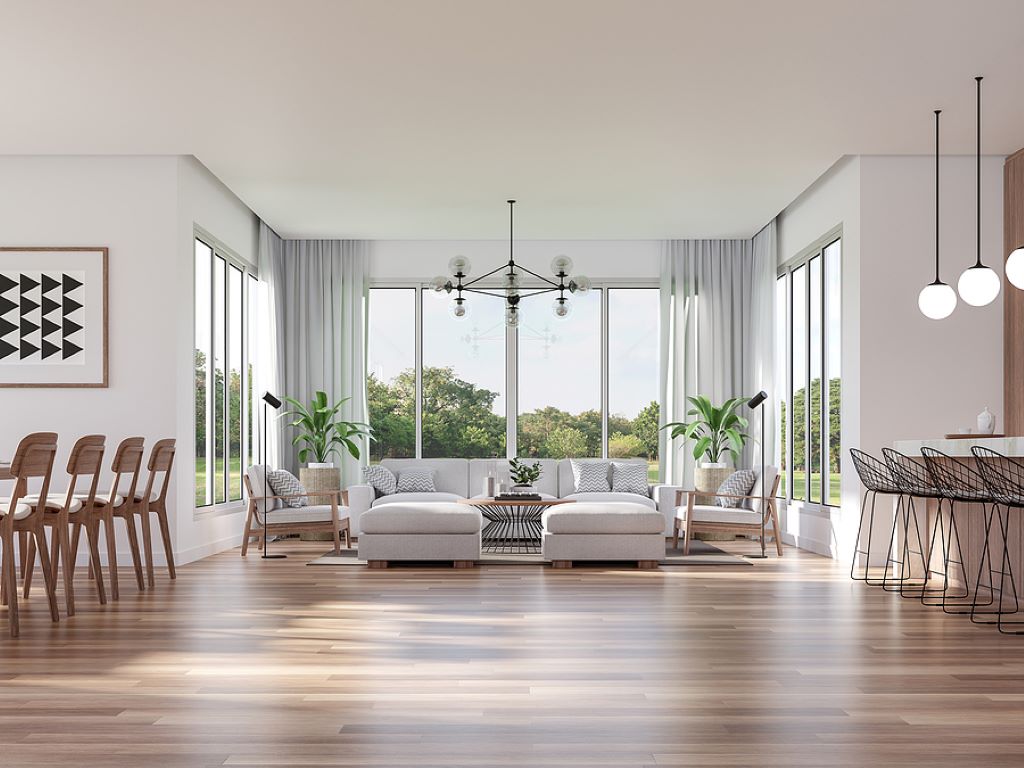 Incorporate Greenery: Living Room Window
