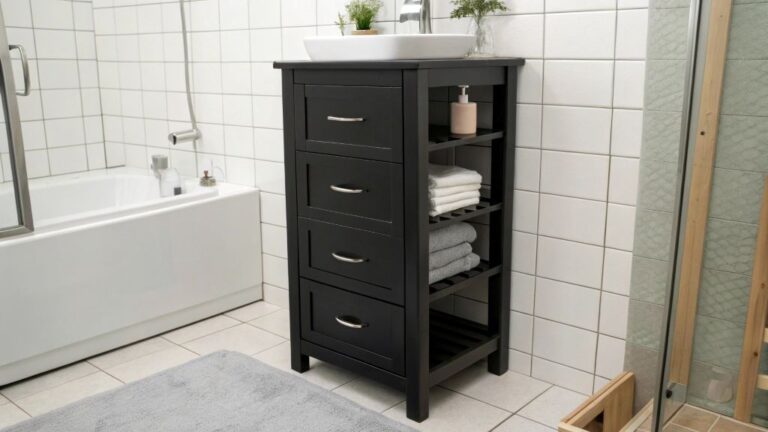 Best Black Bathroom Storage Cabinet Solutions for Small Bathrooms
