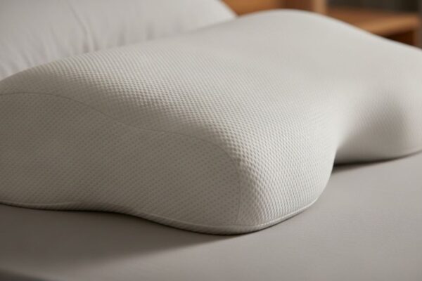 Budget memory foam pillow providing neck support for comfortable sleep