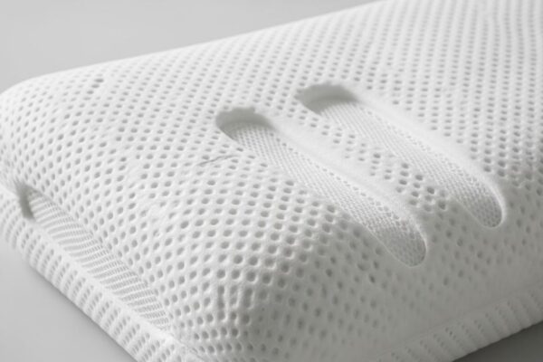 Breathable memory foam pillow with cooling airflow design
