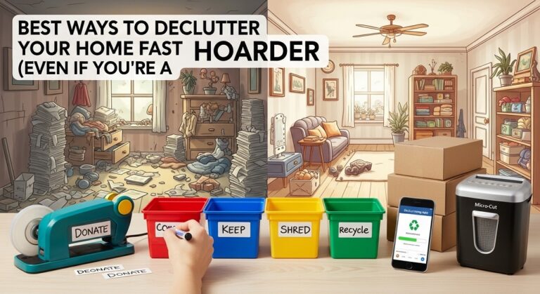 Best Ways to Declutter Your Home Fast (Even If You’re a Hoarder)